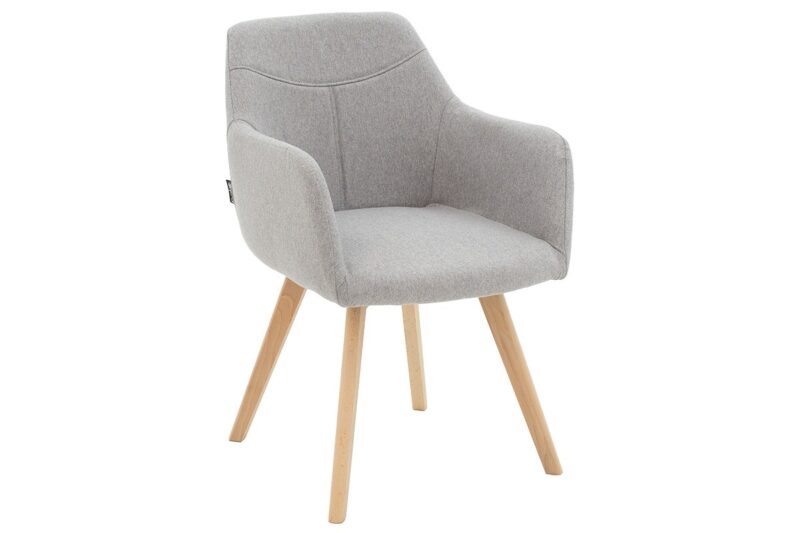 Фотьойл Nasima, Сив, Текстил, 57x58x84 см