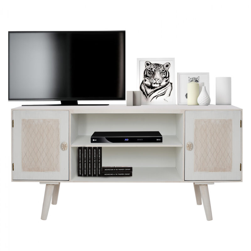 ТВ шкаф, Valerie, Кремав, MDF, 120x45x62см.