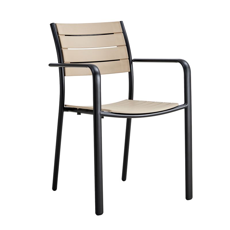 Стол, SAGA, Черен, Метал, 56х57х84см.