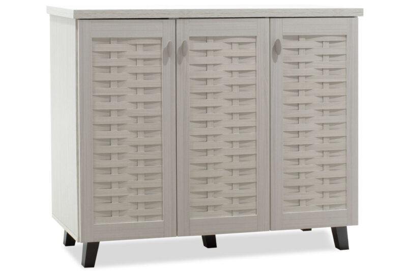 Шкаф за обувки, MANTAM, Бял, Пдч, 115.5х40х92см.