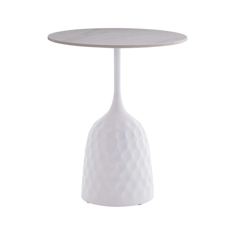 Маса, Kousien Inart, Бял, Синтерован камък, 50х60х50см.