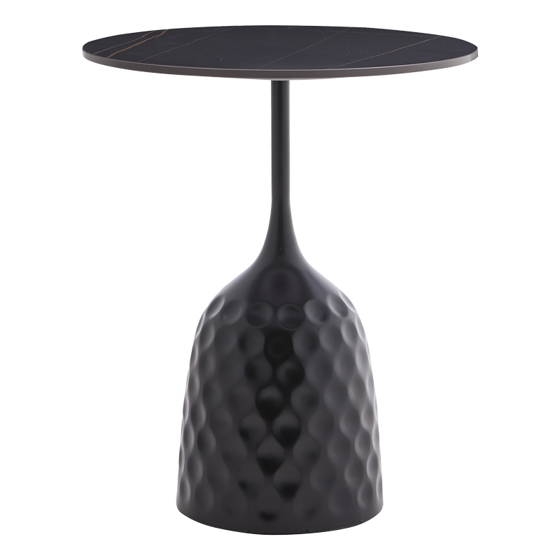 Маса, Kousien Inart, Черен, Синтерован камък, 50х50х60см.