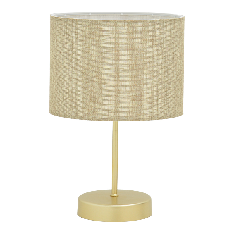 Настолна лампа, PWL-0961, Бежов, Текстил, 22х22х32см.