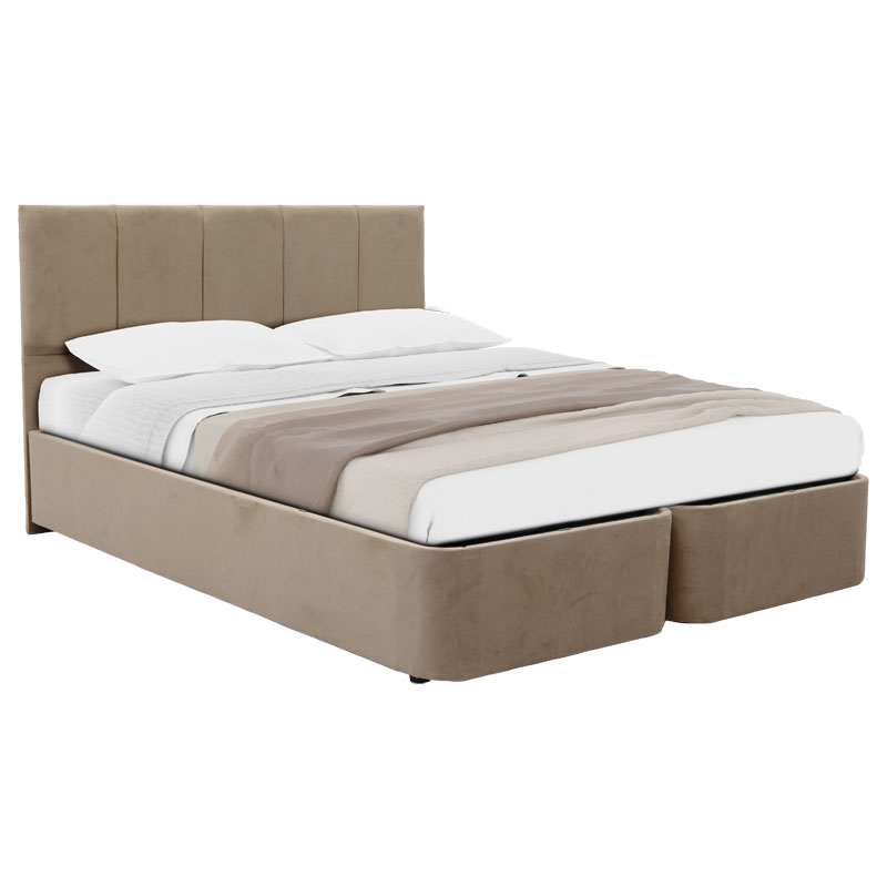 Спалня, Cassian, Екрю, Текстил, 150х200см.