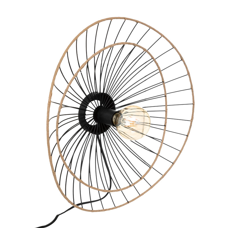 Аплик, Alara, Златист-Черен,Метал, 45х11см.