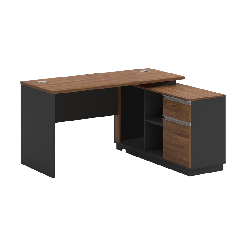 Бюро, 246-000019, Антрацит, Пдч, 140х120х76см.