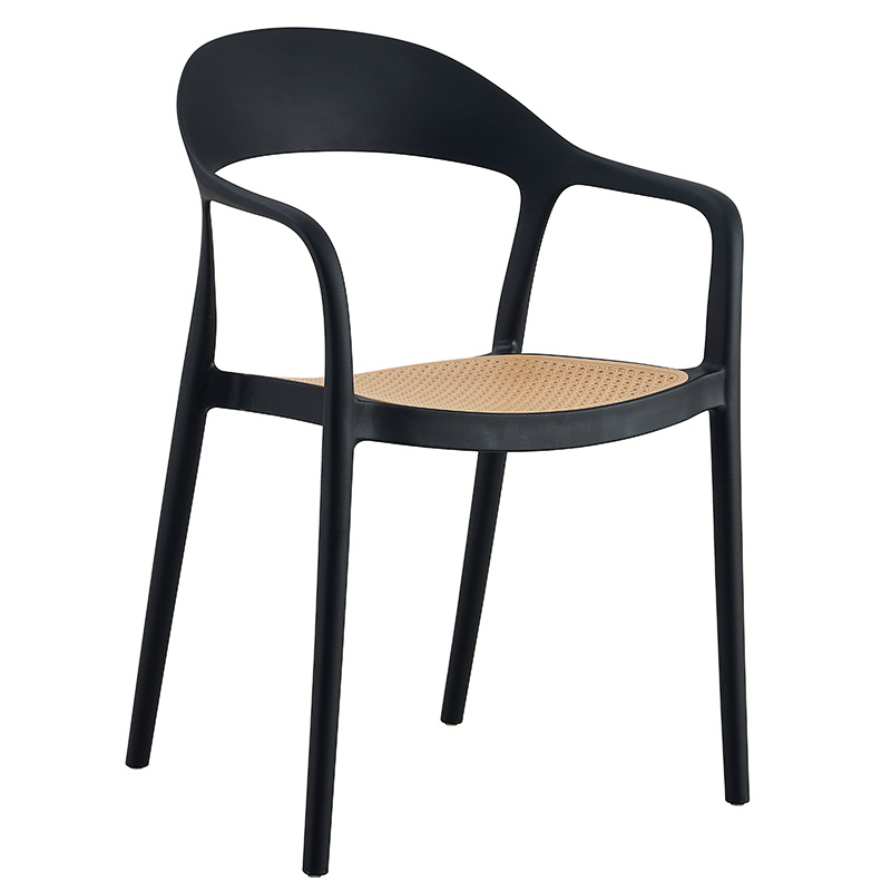 Фотьойл, Ember, Черен, Пластмаса, 52.5х56.5х81см.