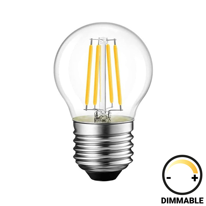 Крушка, G45 Bulb, Прозрачен, Стъкло, 450х450х700см.