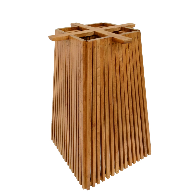 Основа за маса, Darius, Натурален, Дърво, 60х60х90см.