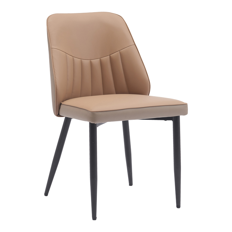 Стол, Onyer, Кафяв, Изкуствена кожа, 48х60х83см.