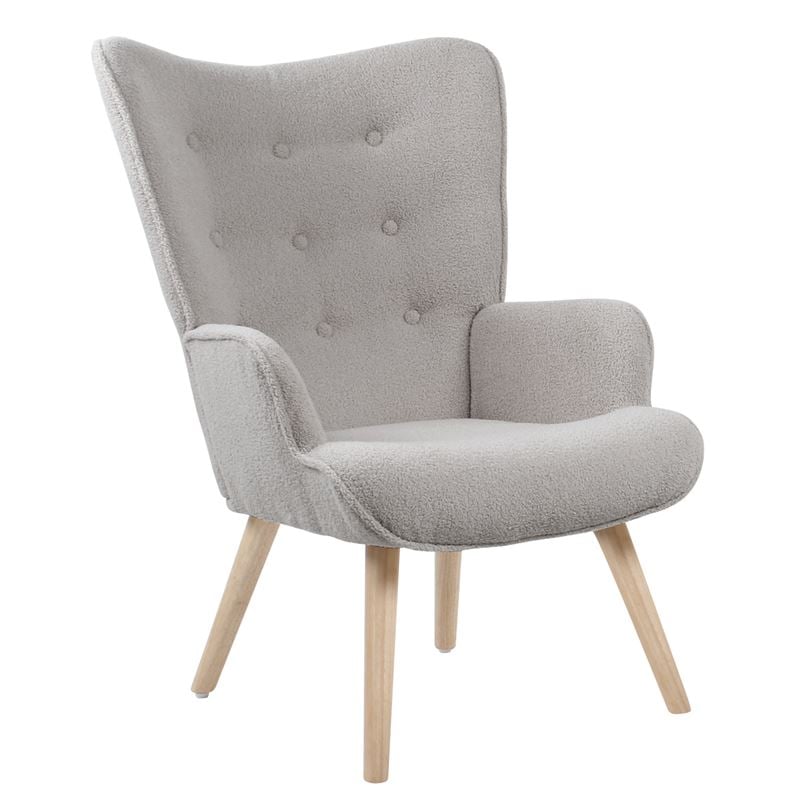 Фотьойл, ALMA, Сив, Текстил, 69х76х97см.