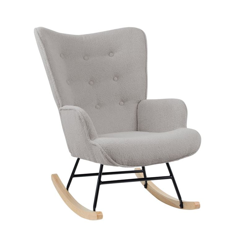 Фотьойл, ALMA, Сив, Текстил, 67х86х92см.