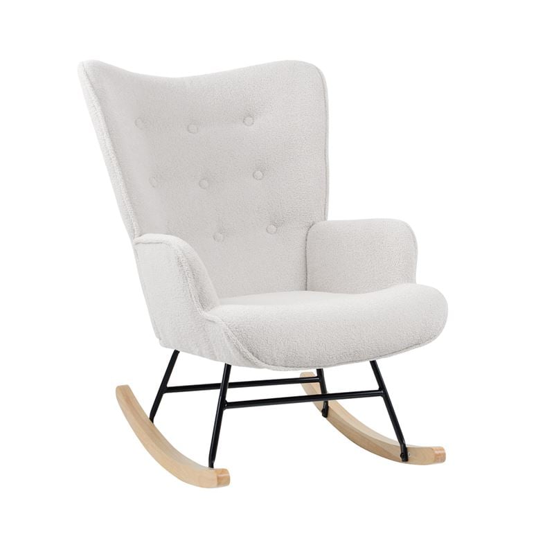 Стол, ALMA, Бял, Текстил, 67х86х92см.