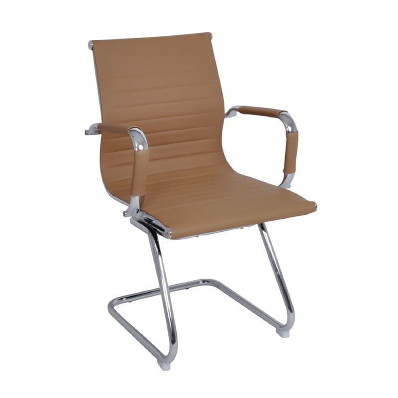 Стол, BF3300V, Кафяв, Изкуствена кожа, 55х60х91см.