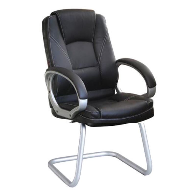 Стол, BF6950V, Черен, Изкуствена кожа, 64х65х108см.