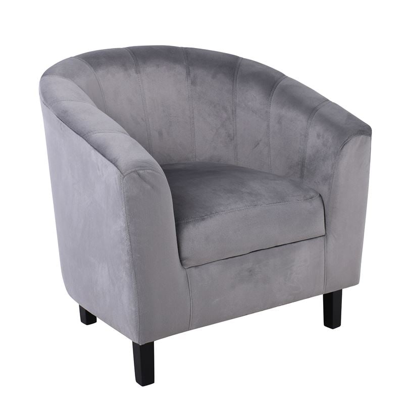 Фотьойл, BOGA, Сив, Текстил, 79х70х75см.