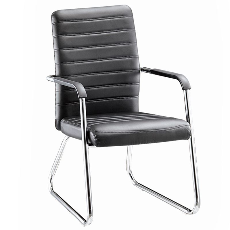 Стол, Armchair, Черен, Изкуствена кожа, 54х60х96см.