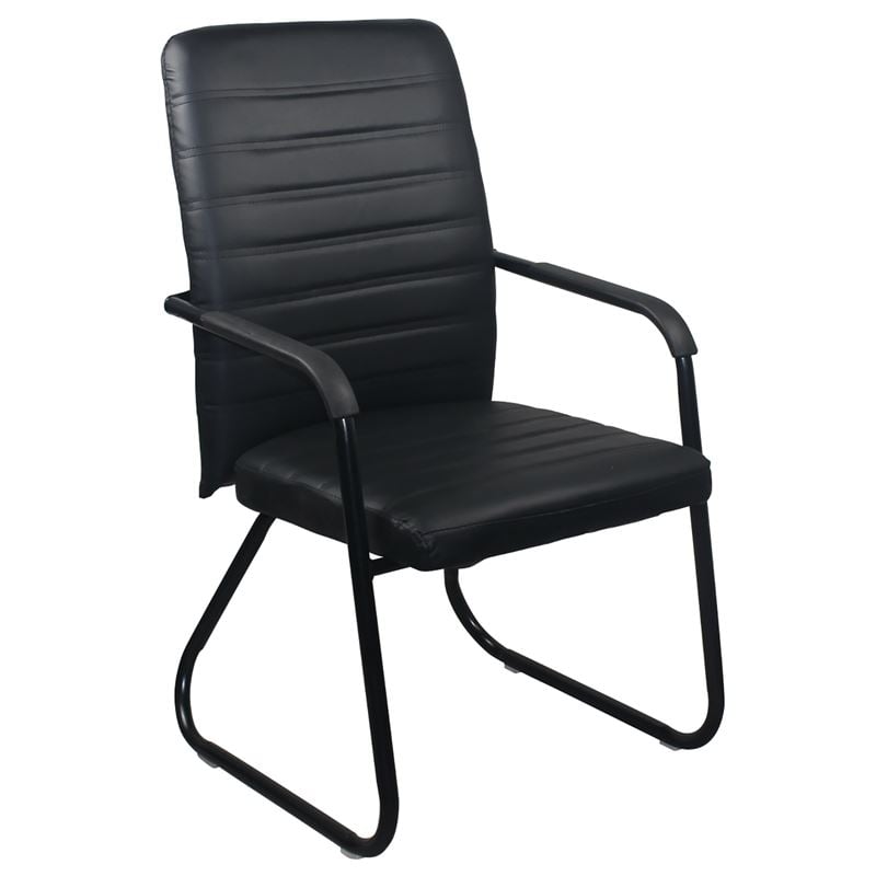 Стол, Armchair, Черен, Изкуствена кожа, 54х60х96см.