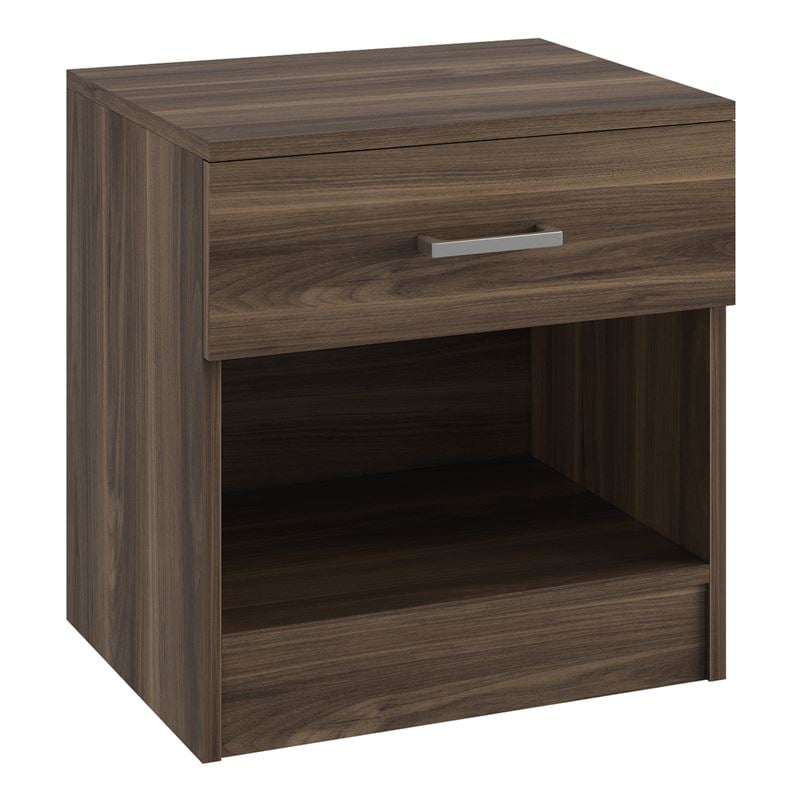 Нощно шкафче, LIFE-W, Орех, Мдф, 45х35х47см.