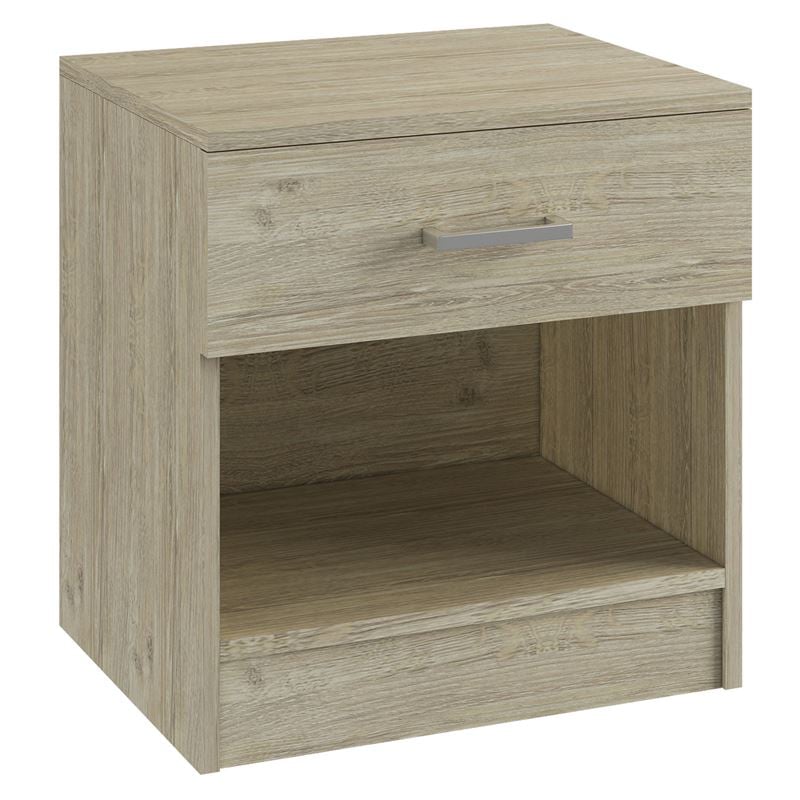 Нощно шкафче, LIFE-W, Натурален, Мдф, 45х35х47см.