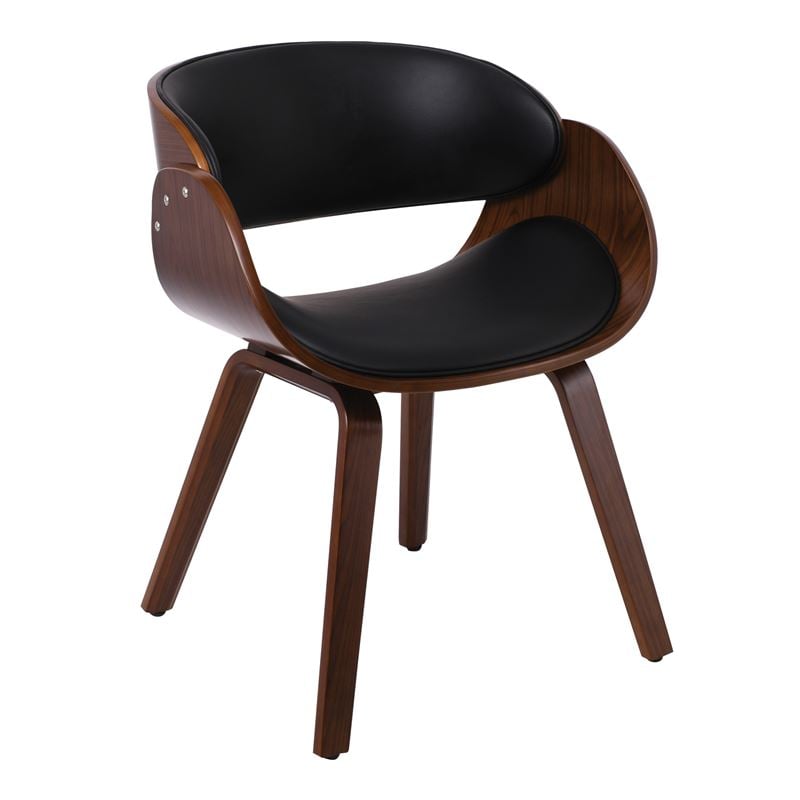 Кресло, JOY Armchair-Pro, Черен, Изкуствена кожа, 58х53х75см.
