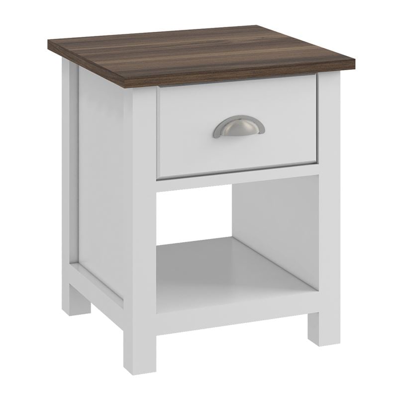 Нощно шкафче, LUхOR, Орех, Мдф, 45х40х50см.