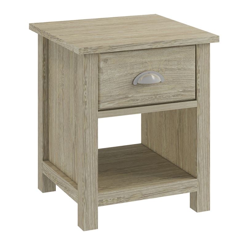 Нощно шкафче, LUхOR, Натурален, Мдф, 45х40х50см.