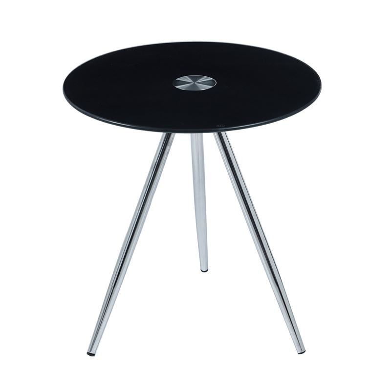 Помощна маса, MABEL, Черен, Метал, 50х51см.