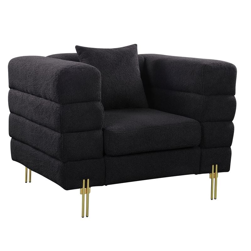 Фотьойл, MORRIS, Черен, Текстил, 103х84х76см.