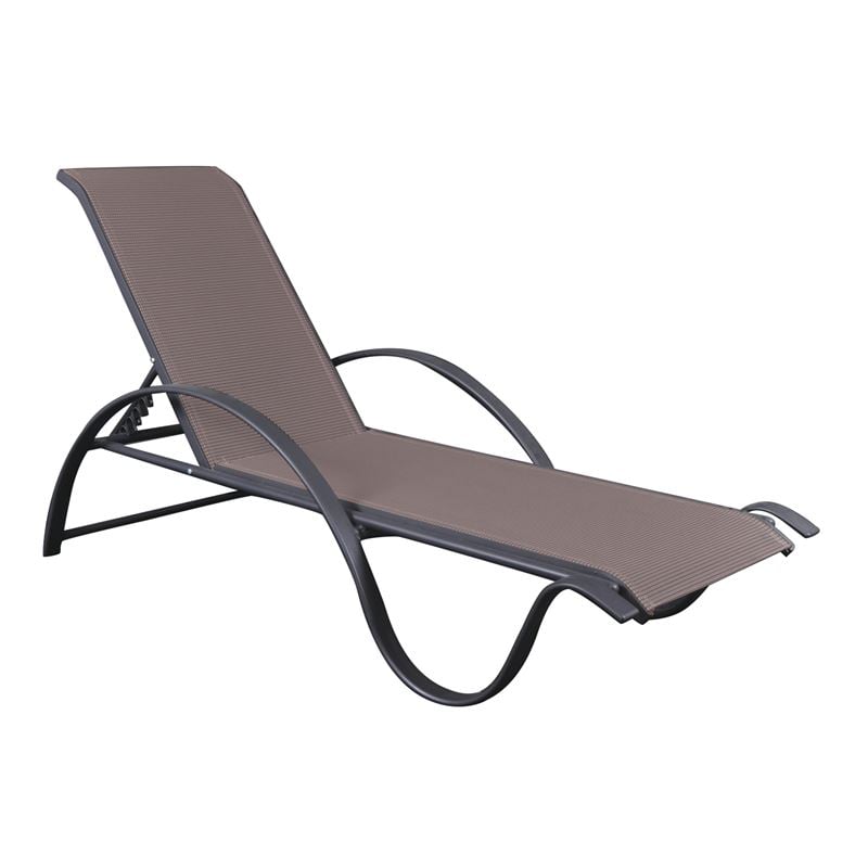 Шезлонг, Lounger, Капучино, Текстил, 67х194х47см.