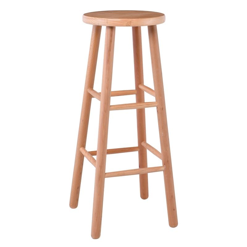 Бар стол, Beech, Натурален, Дърво, 33х33х7730см.