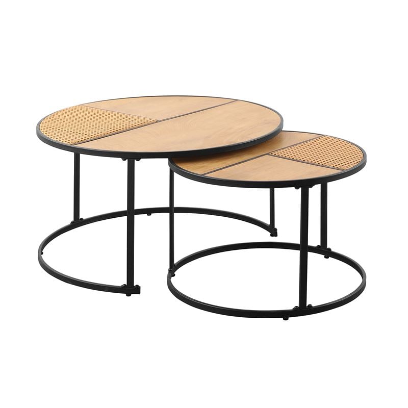 Комплект маси, PABLO, Натурален, Метал, 60х80см.