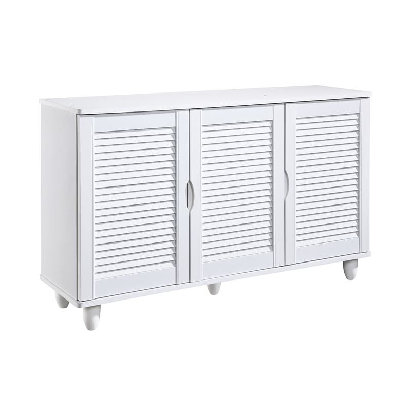 Шкаф за обувки, Ε-00025746, Бял, Мдф, 110х33х77см.