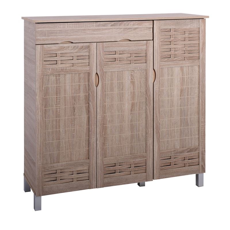 Шкаф за обувки, 115х38х119см., Натурален, Пдч, 115х38х119см.