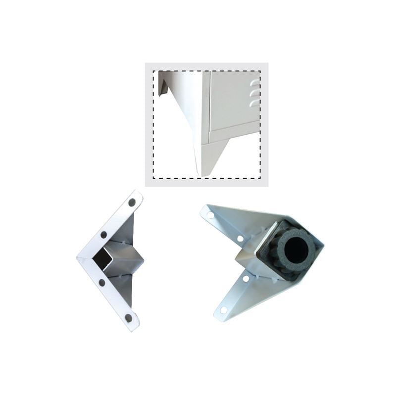 Крака, Adjuster Grey Color Set-4, Сив, Метал