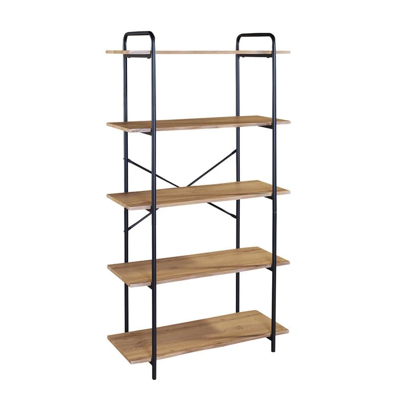 Етажерка, BOOKCASE, Натурален, Мдф, 80х34х144см.