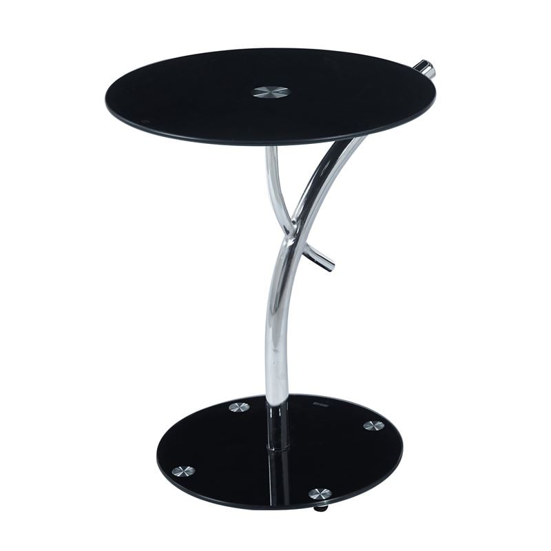 Помощна маса, RAVEL, Черен, Метал, 50х58см.