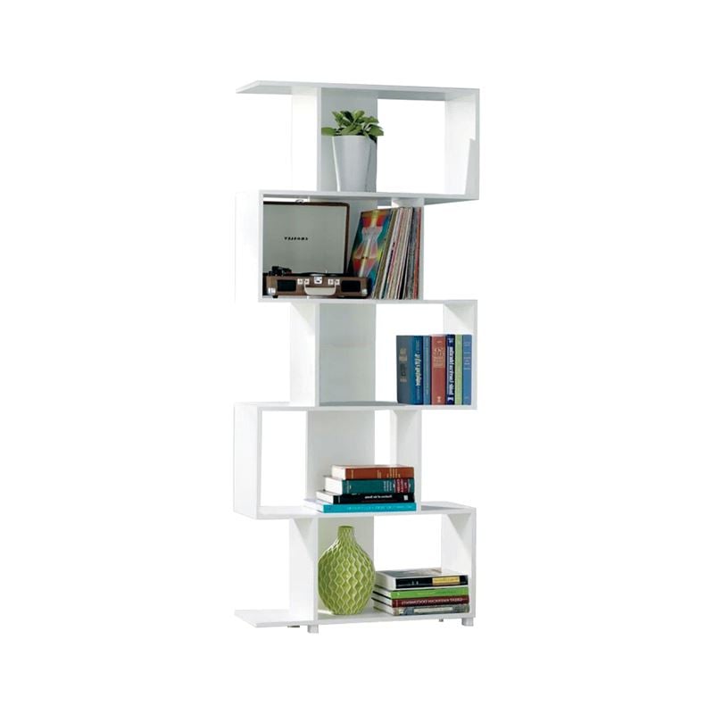 Библиотека, ROSS, Бял, Мдф, 70х23х175см.