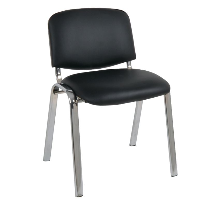 Стол, Chair-Pro, Черен, Изкуствена кожа, 57х57х79см.