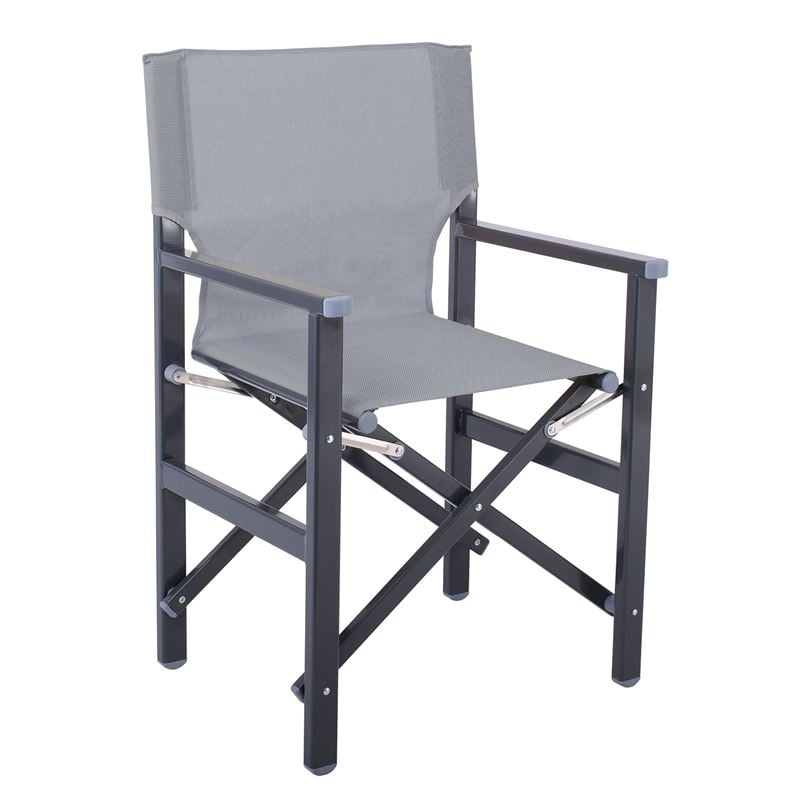 Фотьойл, Director, Сив, Текстил, 55х46х88см.