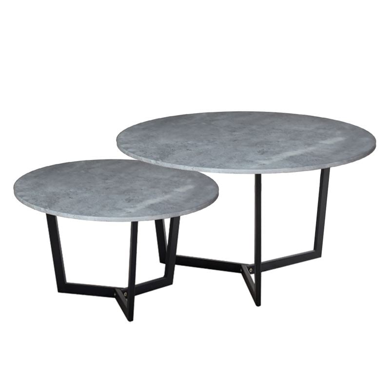 Комплект маси, TEDDY, Сив, Метал, 80х60см.