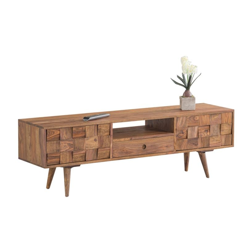 ТВ шкаф, TEKA, Натурален, Дърво, 140х35х45см.