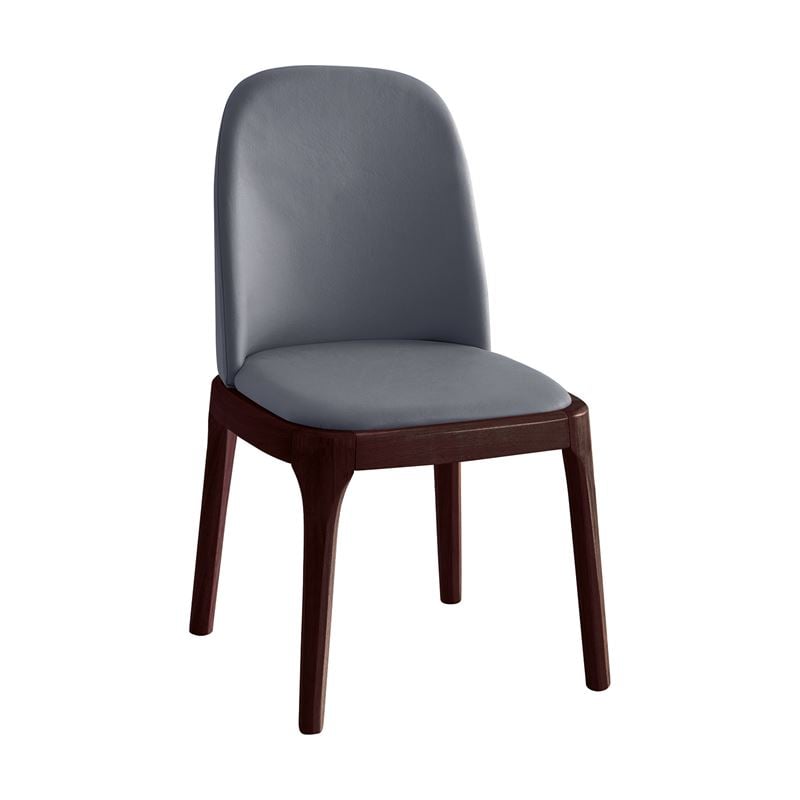 Стол, VISTA, Антрацит, Изкуствена кожа, 49х52х87см.