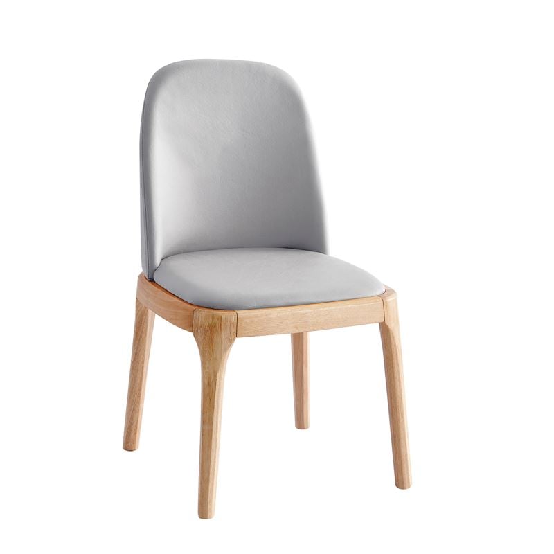 Стол, VISTA, Сив, Изкуствена кожа, 49х52х87см.