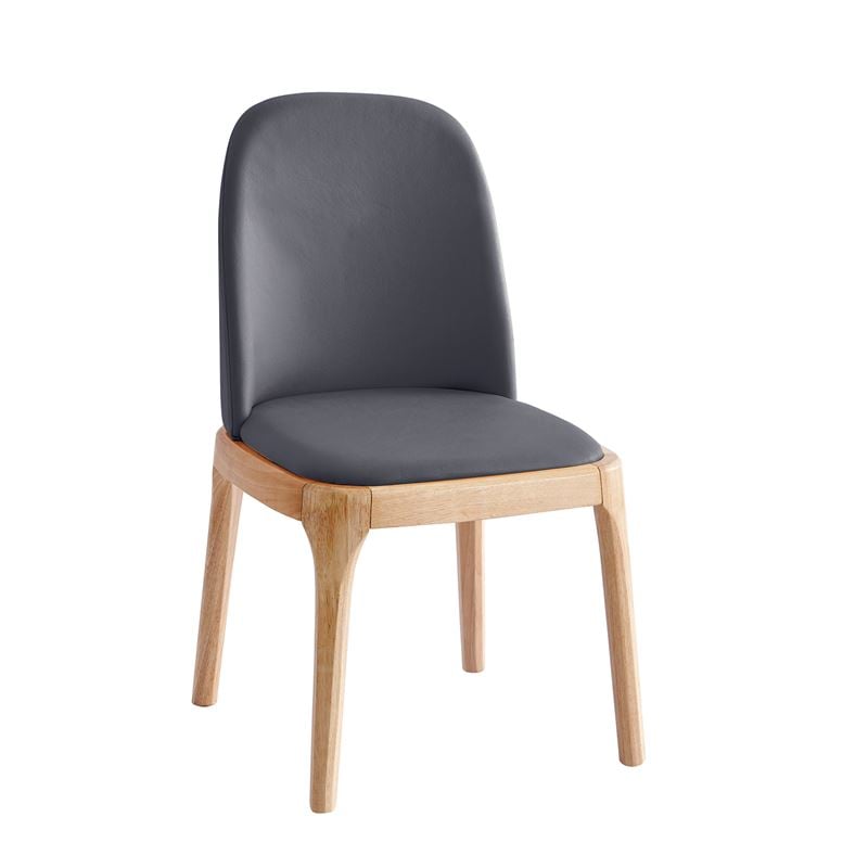 Стол, VISTA, Антрацит, Изкуствена кожа, 49х52х87см.