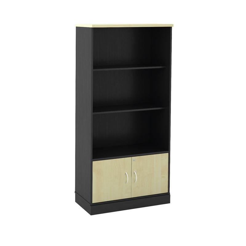 Библиотека, BOOKCASE-A, Антрацит, Пдч, 80х40х172см.