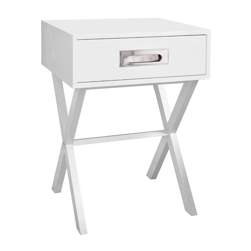 Нощно шкафче, WICK, Бял, Мдф, 40х40х55см.