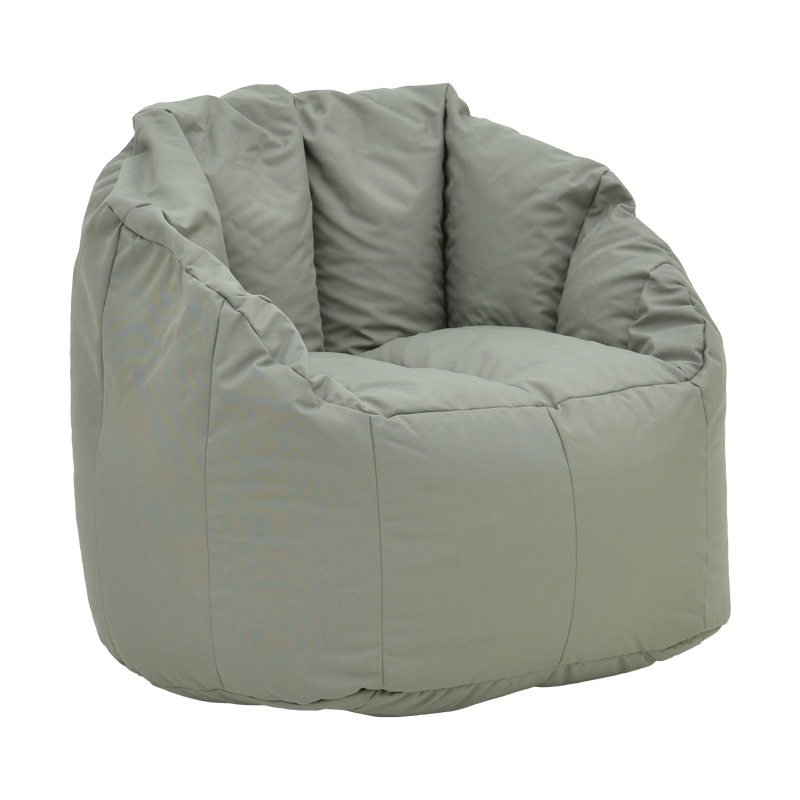 Пуф, Kerlon, Сив, Текстил, 80х80х65см.