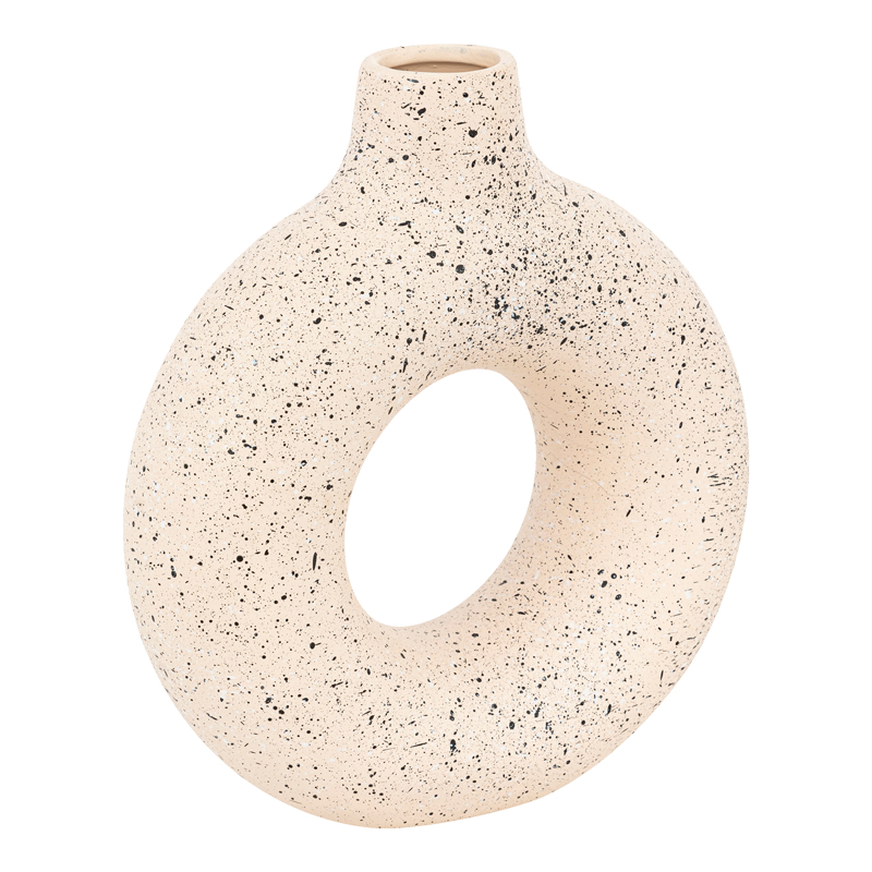 Ваза, Circkly, Бял, Керамика, 27х9.5х30см.