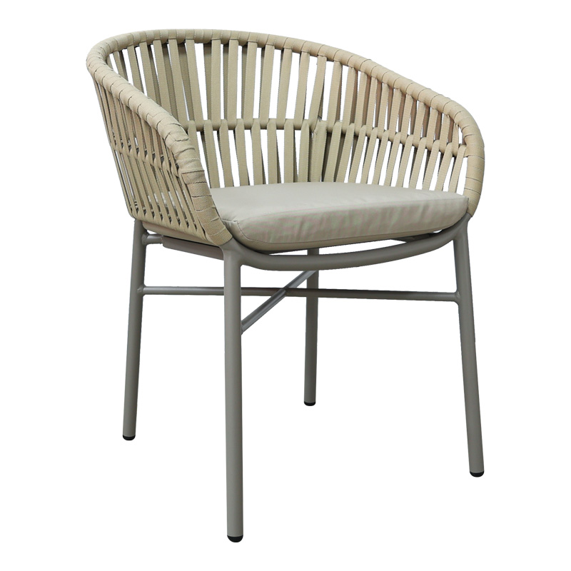 Градински стол, Frama, Кафяв, Въже, 57х60х78см.